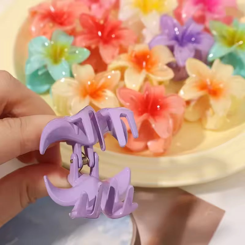 Egg Flower Hairpins Women Girls Colorful Temperament Daily Hair Claws Elegant Beach Vacation Casual Hair Clips Fashion Accessory